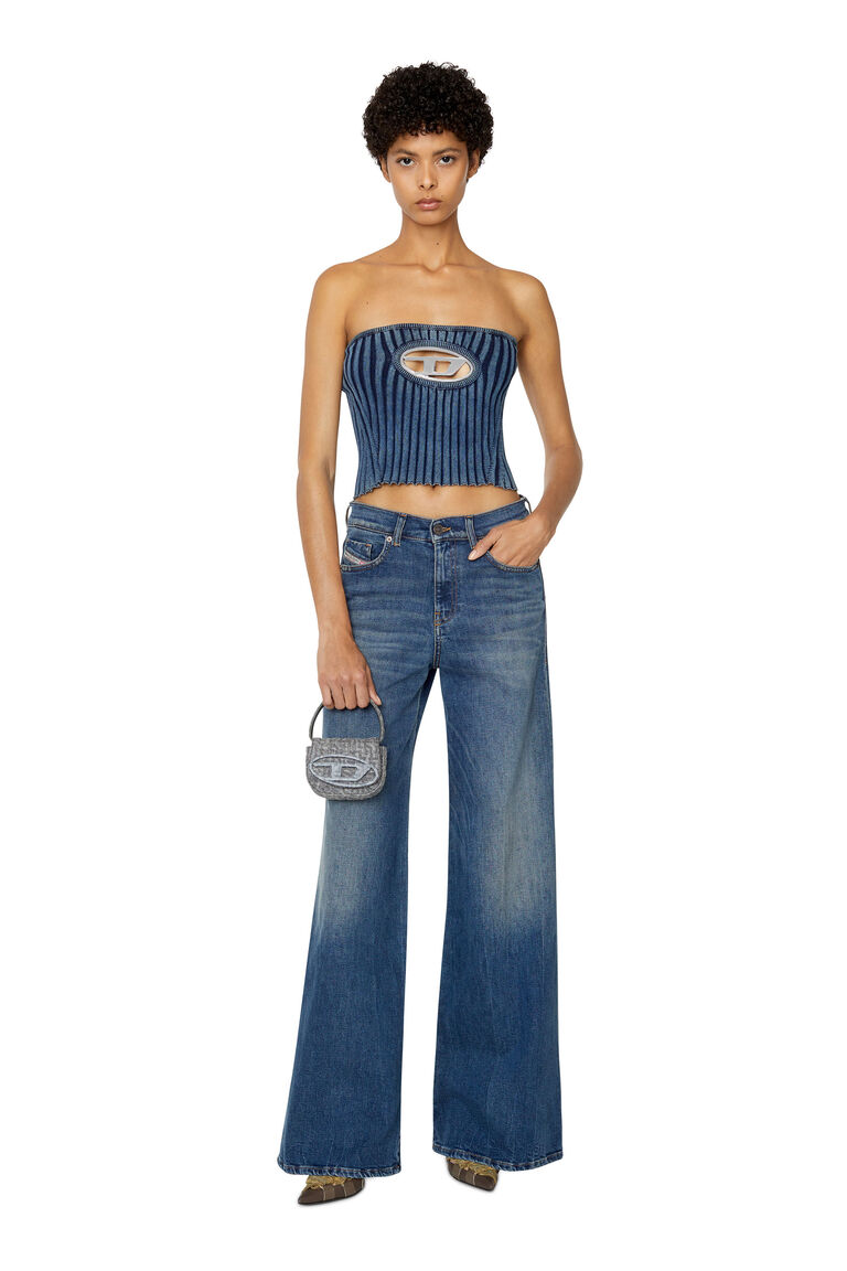 M-CLARKSVILLE Woman: Bandeau Top, cut out, D logo plaque | Diesel A057700HEAS