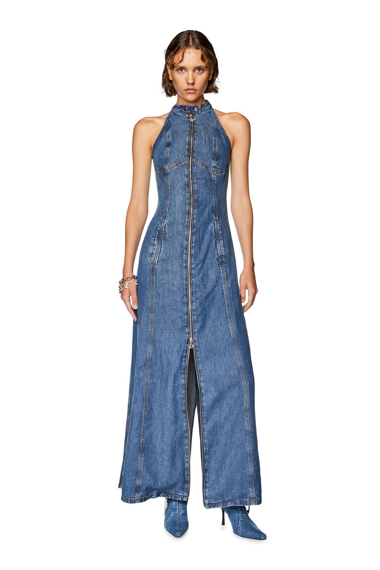 Women's Long dress in light denim | DE-LULU-S Diesel A114270HJAX